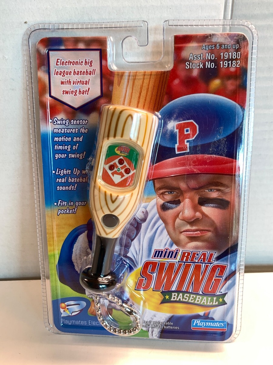 VTG 90s Mini Real Swing Baseball Handheld Electronic Game 1999