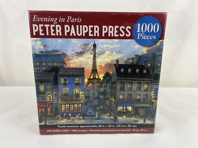 Evening in Paris Peter Pauper Press 1000 Piece Jigsaw Puzzle New Sealed