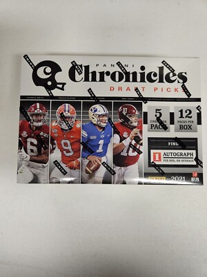 Panini 2021 Chronicles NFL Draft Picks Football Mega Box 1 Auto Per Box Sealed