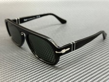 PERSOL PO3369S 95 31 Black Green Unisex 56 mm Sunglasses