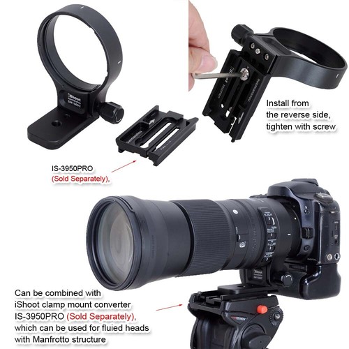 Lens Collar Tripod Mount Ring Bracket for Sigma 150-600mm f/5-6.3 DG OS HSM C - Picture 7 of 23