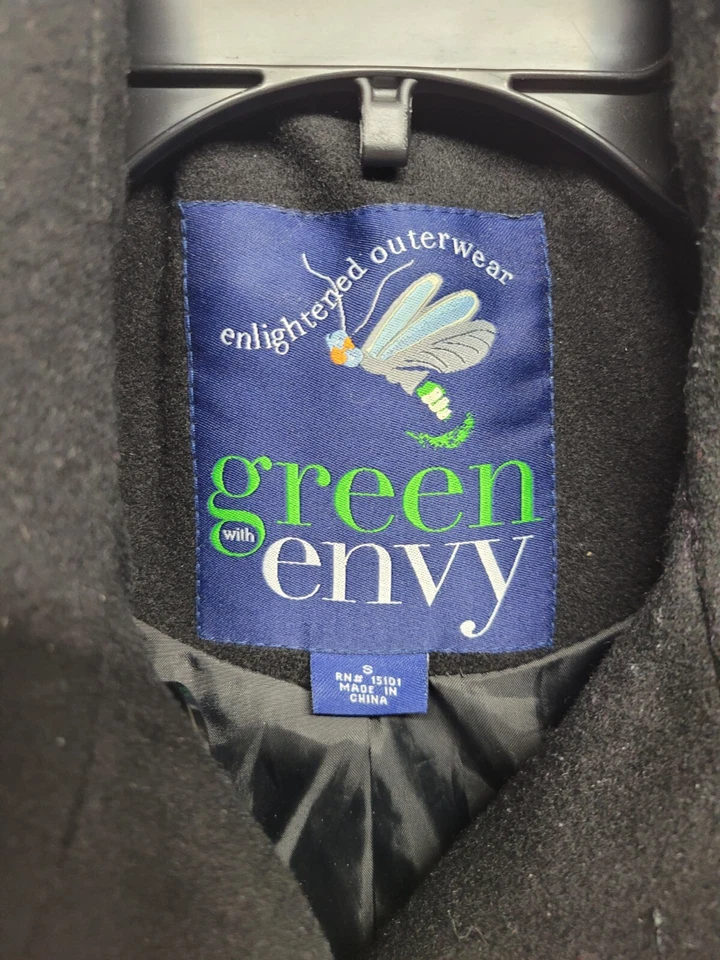 Chaquetón verde con envidia mezcla de lana - excelente estado usado solo unas pocas veces Foto 4 de 4