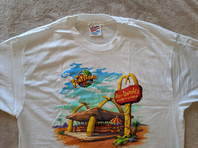 1994年THE FLINTSTONES✖︎McDonald’s Tシャツ Vintage 1994 The Flintstones McDonald's tshirt XL | eBay