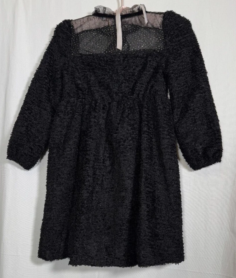 Nuevo Vestido Grace Karin Negro Niñas Talla 7 Juveniles Mangas Largas Forrado Nuevo con Etiquetas Fiesta Foto 3 de 4