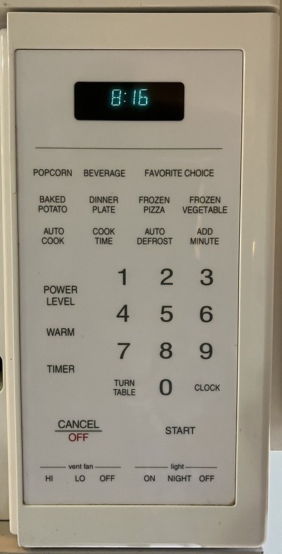 Touch Pad, Control Panel, Maytag Microwave CMV 1000BAW, 56001318 & 1332, used