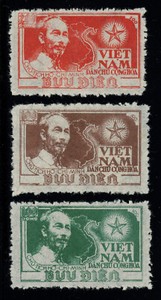 Viet Nam Scott# 1a, 2a & 3a. Mint No Gum As Issued  SCV $75  (33940)