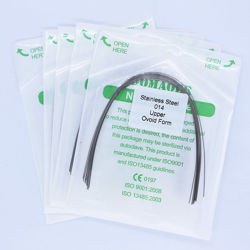 100 pcs Dental orthodontic Stainless steel arch wires 10 size 012U-020L oval - Picture 15 of 44