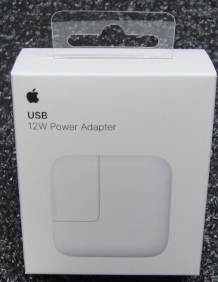 New Genuine Apple 12W USB Power Adapter - White MD836LL/A - Factory Sealed Box