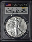 2021-(S) T2 American Silver Eagle PCGS MS70 FDOI EI Damstra Signed ✪COINGIANTS✪