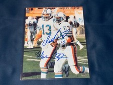 Dan Marino & Mark Clayton Miami Dolphins Dual Signed 8x10 Framed Photo (COA)