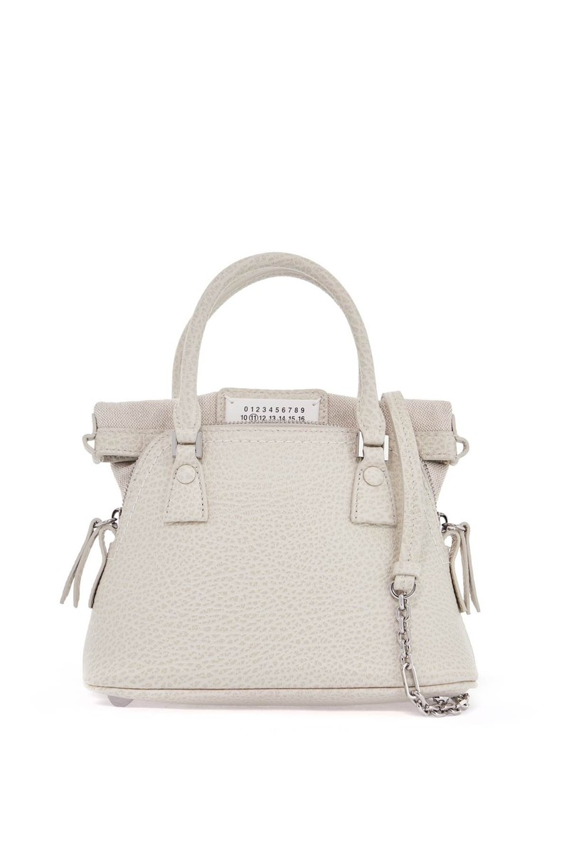 バッグ・カバンその他 MAISON MARGIELA Woman Mini bag Grey S56WG0081P4455 H9677 MAISON MARGIELA 5AC micro bag Men S56WG0081P4455 H9677 White