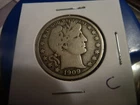 1909 P circulated Barber half dollar in fine condition c
