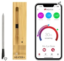 MEATER Plus Smart Meat Thermometer MT-MP01, Open Box.