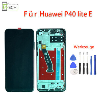 Für Huawei P40 Lite E ART-L29 ART-L28 LCD Display mit Rahmen Touch Screen...
