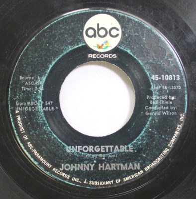 Hear! Jazz 45 Johnny Hartman - Unforgettable / What Makes A Heart Keep On Loving