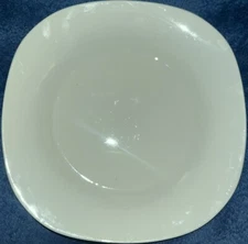 Plain White Ceramic Salad Plate / Bowl 9” X 8.25” X 1.25” Inch Restaurant Style