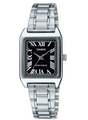 CASIO LTP-V007D-1BUDF DAMENUHR SCHWARZ RÖMISCHE ZAHLEN 22x31mm UNTERPREIS