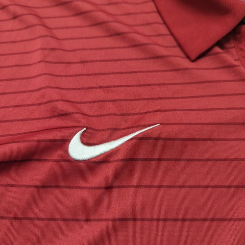 Alabama Crimson Tide Polo Shirt Mens L Nike Dri Fit Short Sleeve NCAA Golf Logo - Picture 6 of 15