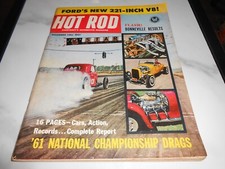 Hot Rod Nov 1961, New Ford V-8, Bonneville Results, Drag Bike, Bantum, Drag Boat