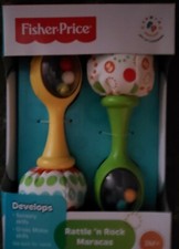 Fisher Price Rattle 'n Rock Maracas Rattles Baby Developmental Music Toy NIB