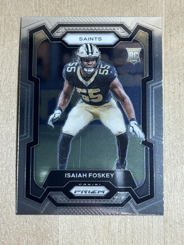 2023 New Orleans Saints ROOKIE Isaiah Foskey Panini Prizm ROOKIE CARD #373