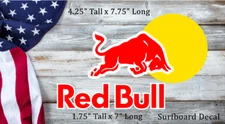 Red Bull Decal for Surfboard QTY 2