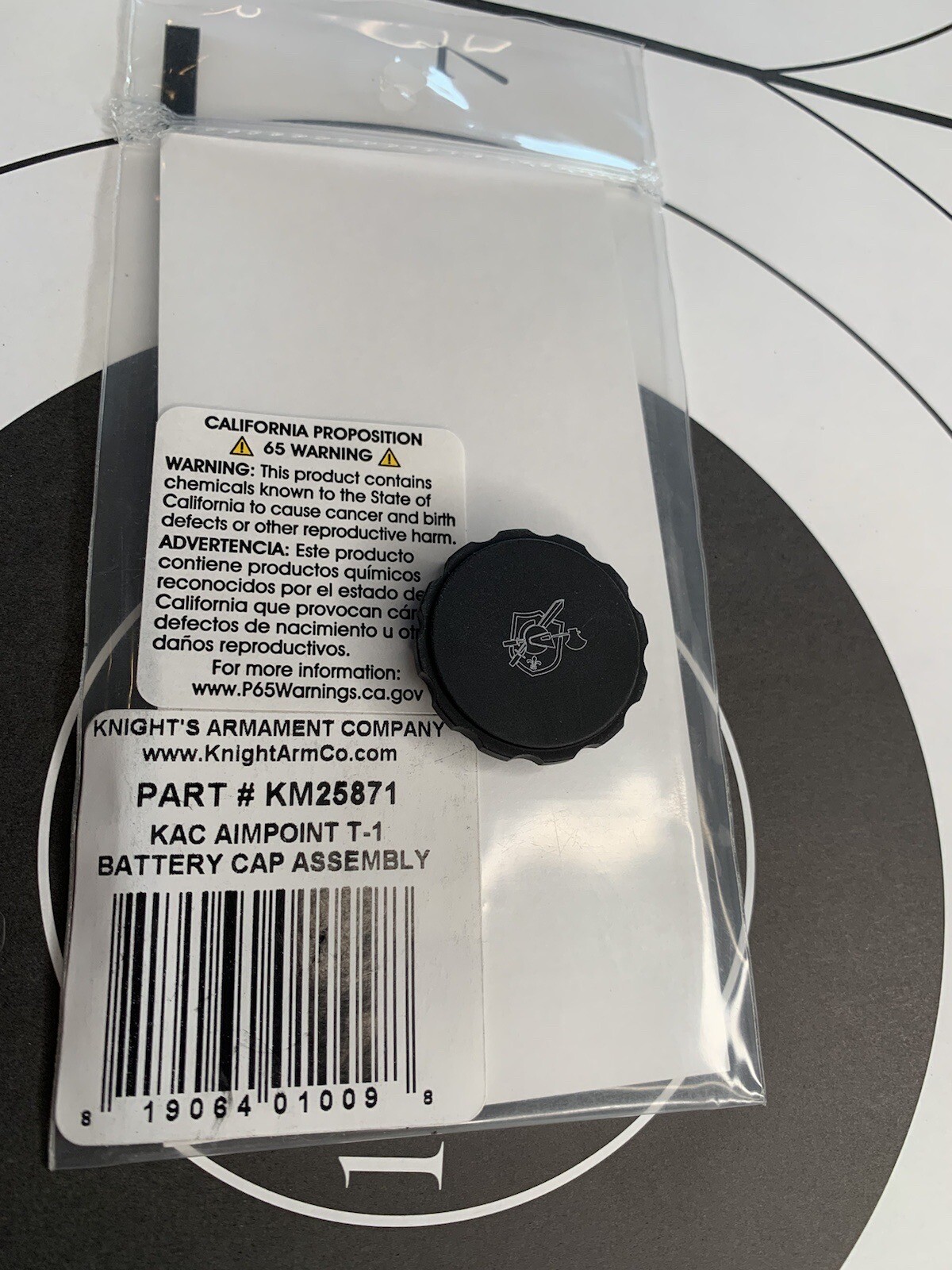 KAC Knights Armament Aimpoint Micro Battery Cap Cover T1, T2, H1, H2