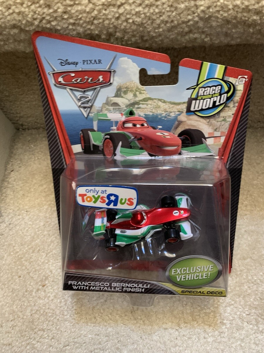 PIXAR CARS 2 Francesco Bernoulli w/ METALLIC FINISH Toys R Us Excl