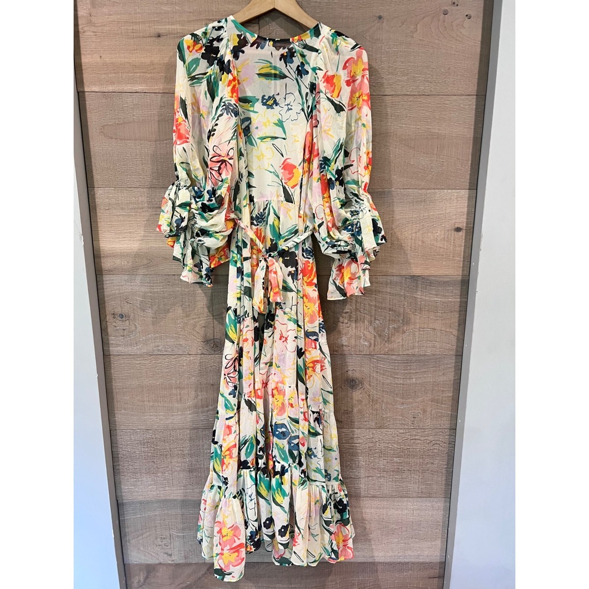 【新品】Ted Baker Balloon Sleeve Maxi Dress TED BAKER Kiyrie Balloon Sleeve Maxi Dress SIZE O | eBay
