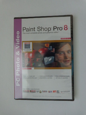 Jasc Paint Shop Pro 8 (New Factory Sealed Retail DVD Case)