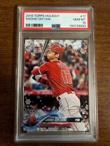 2018 Topps Holiday Shohei Ohtani RC #17 PSA 10 GEM MINT