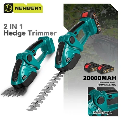 NEWBENY Akku Heckenschere Strauchschere Gartenschere Grasschere Rasenschere Für Makita