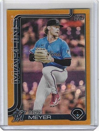 Max Meyer 2025 Topps Update Gold Foil Miami Marlins /50 | eBay
