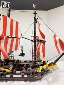 1989 LEGO 6285 VINTAGE Pirates Black Seas Barracuda Near Complete w/Book & Box