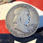 1952 d silver franklin half dollar Coin