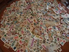 Large lot of used world stamps. BB