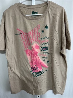 David Bowie Let s Dance T Shirt Size XL Brown