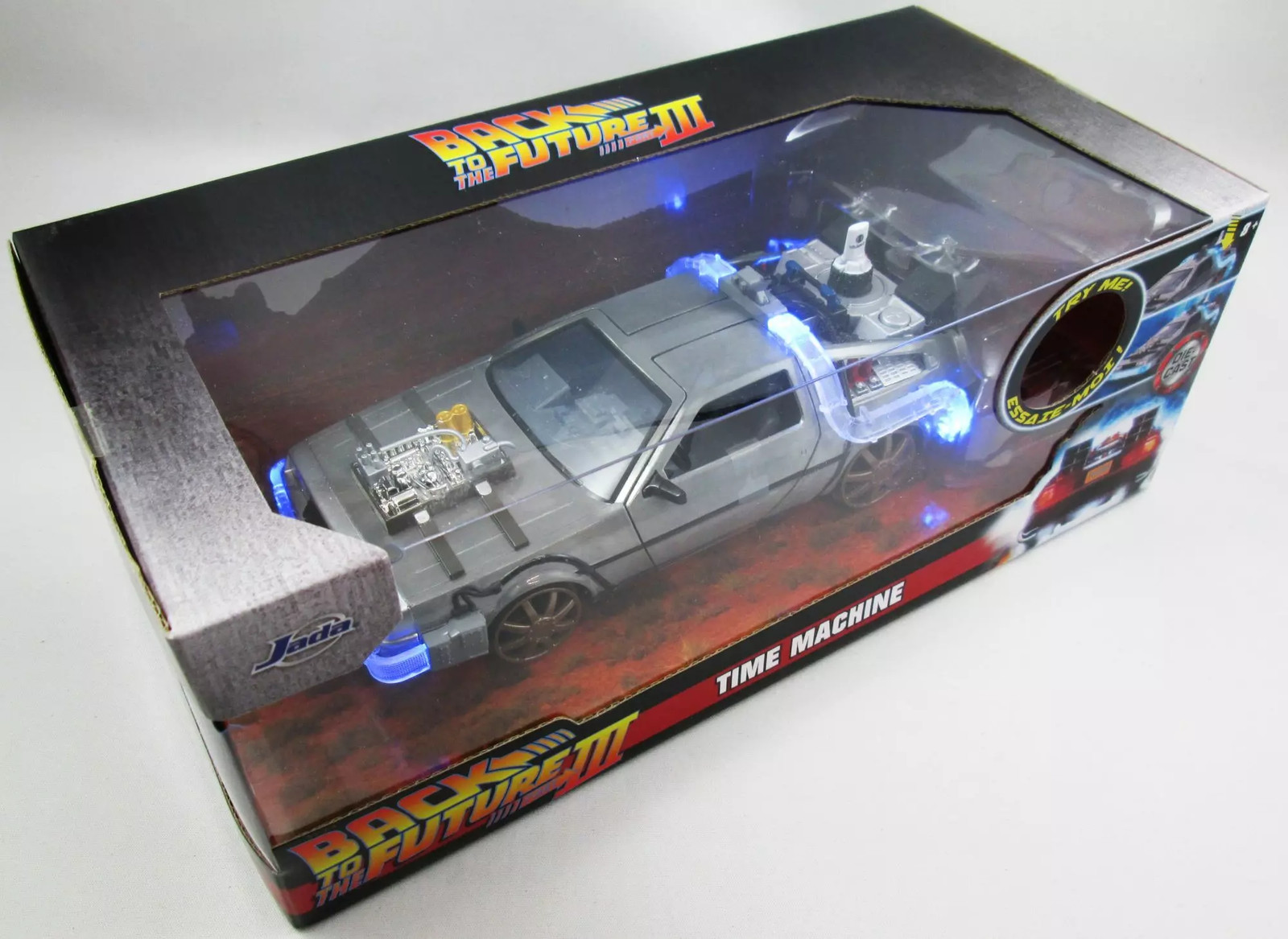 Delorean Railroad Jada 1/24 deco geek bureau Retour vers le Futur 3