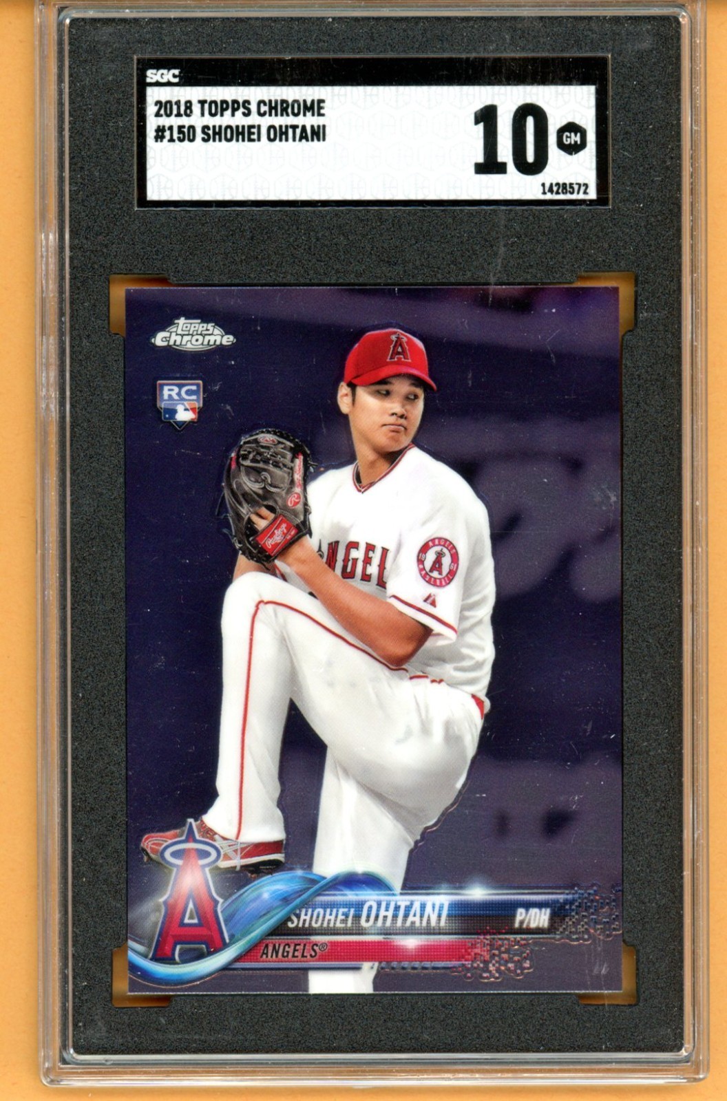 2018 Topps Chrome Shohei Ohtani ROOKIE CARD SGC 10 GEM MINT
