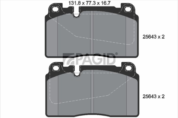 Bremsbelagsatz Scheibenbremse Pagid T2212N FüR Audi A7 Sportback 4GA 4GF A6 C7-image