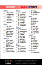 1994-95 Hoops BASKETBALL #298 Checklist 1: 1-121