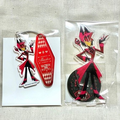 Hazbin Hotel Alastor Acrylic Stand Keychain Set of 2 Smile Base