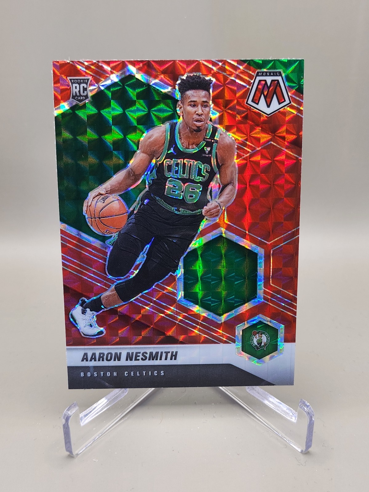 2020-21 Panini Mosaic - Rookie Aaron Nesmith #227 Reactive Red Prizm (RC)
