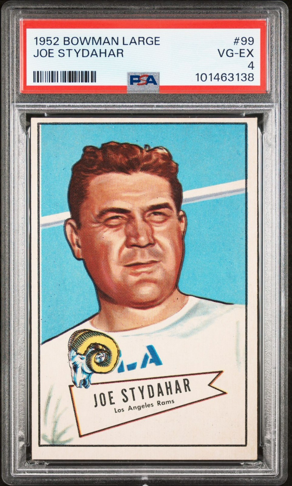 1952 Bowman Large Football Card: #99 Joe Stydahar (PSA 4) - HOF, Chicago Bears