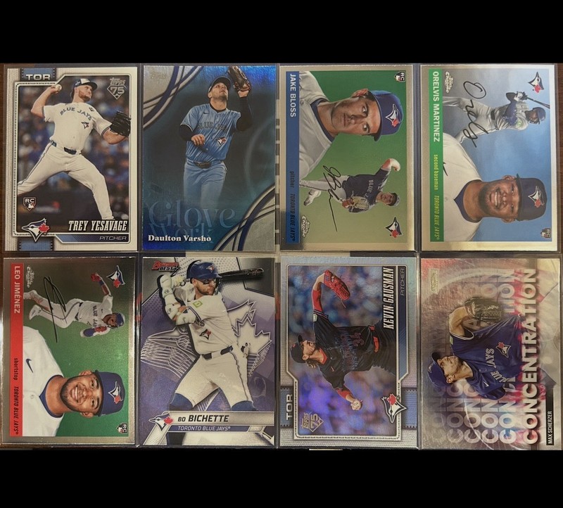 MLB Baseball Toronto Blue Jays 25-26 Topps 8 Card Mix Lot MINT