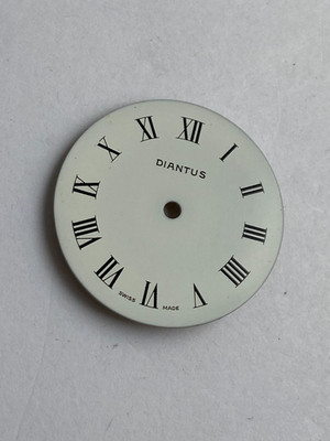 NOS WATCH DIAL RARE NEW OLD STOCK PARTS DIANTUS SWISS MADE   Roman Numerals