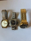VINTAGE TIMEX (believe 70’s) MEN'S WATCH Along W/ Watch’s From Armstrong & Orus