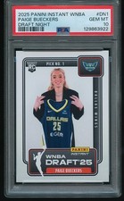 Paige Bueckers 2025-26 Instant WNBA Draft Night /67412 PSA 10 GEM MT Rookie RC