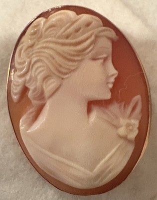 14 Kt Gelbgold Italien Kamee Anhänger