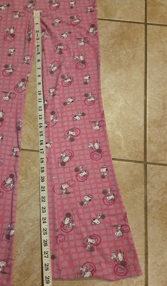 Peanuts snoopy short sleeve long pants pajamas Size Medium new with tags! - Image 4 of 4